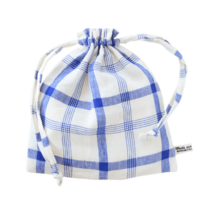 メイ(ブルー) フリル巾着Ｌ