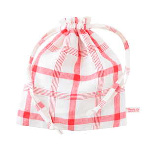 メイ(レッド) フリル巾着Ｌ